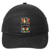Lab Scientist Messy Bun Lab Week 2025 Laboratory Day 7-Panel Snapback Hat