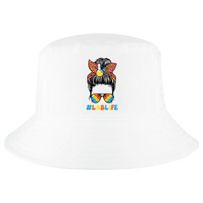 Lab Scientist Messy Bun Lab Week 2025 Laboratory Day Cool Comfort Performance Bucket Hat