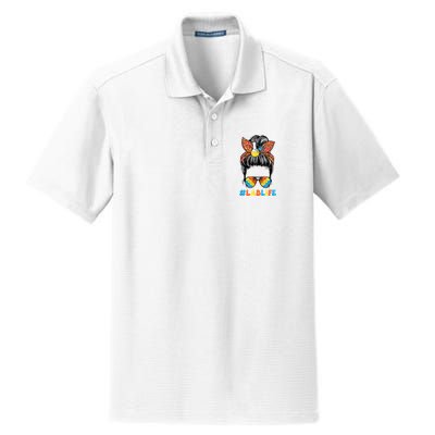 Lab Scientist Messy Bun Lab Week 2025 Laboratory Day Dry Zone Grid Polo