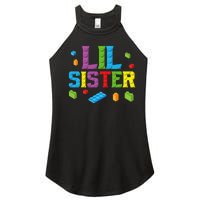 Lil Sister Master Builder Building Bricks Blocks Family Set Women's Perfect Tri Rocker Tank