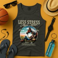 Less Stress More Relax Cowgirl Tank Top