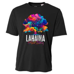 Lahaina Strong Maui Hawaii Old Banyan Tree Cooling Performance Crew T-Shirt