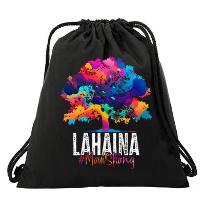 Lahaina Strong Maui Hawaii Old Banyan Tree Drawstring Bag