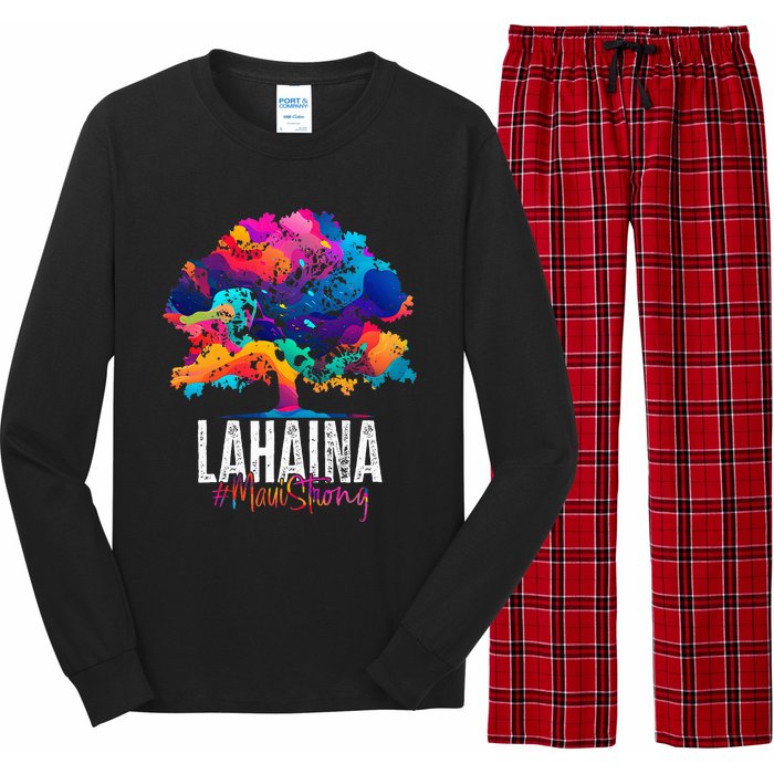 Lahaina Strong Maui Hawaii Old Banyan Tree Long Sleeve Pajama Set