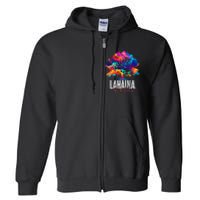 Lahaina Strong Maui Hawaii Old Banyan Tree Full Zip Hoodie