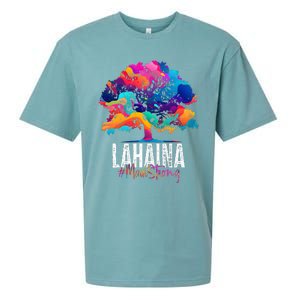 Lahaina Strong Maui Hawaii Old Banyan Tree Sueded Cloud Jersey T-Shirt