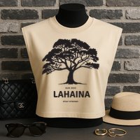 Lahaina Support Maui Strong Garment-Dyed Women's Muscle Tee