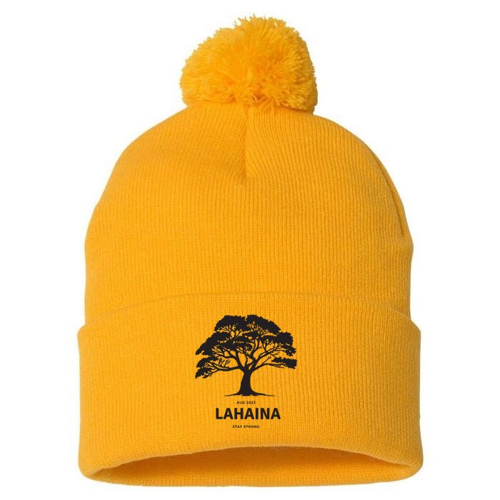 Lahaina Support Maui Strong Pom Pom 12in Knit Beanie