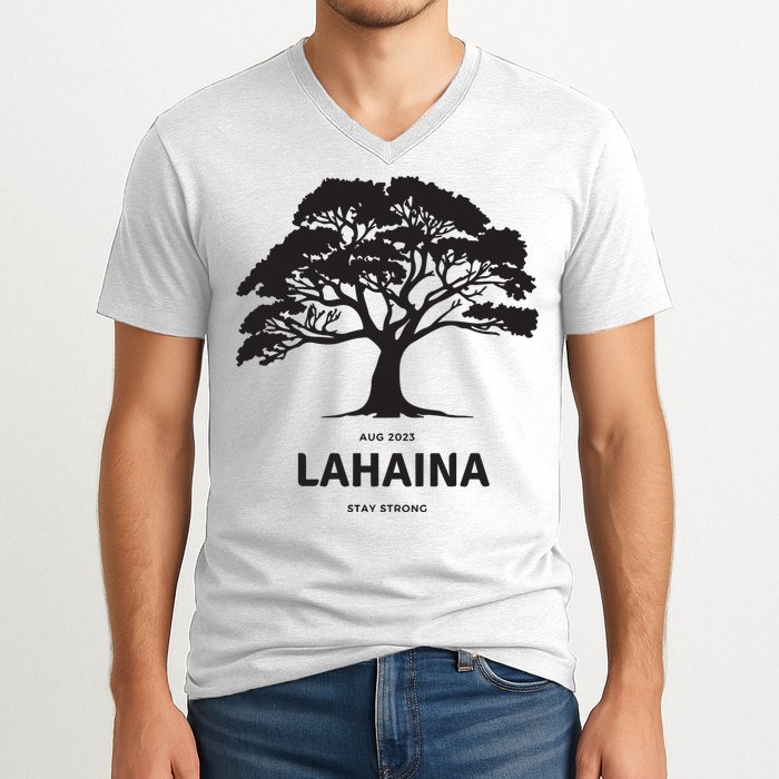 Lahaina Support Maui Strong V-Neck T-Shirt
