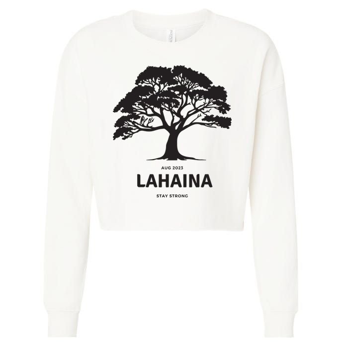 Lahaina Support Maui Strong Cropped Pullover Crew