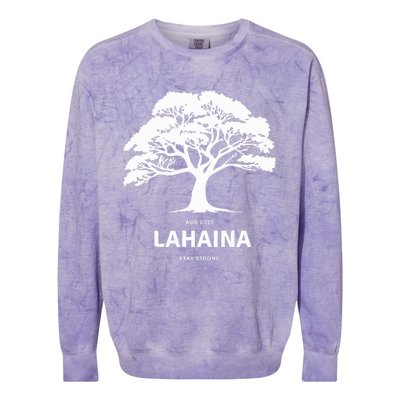 Lahaina Support Maui Strong Hawaii Colorblast Crewneck Sweatshirt