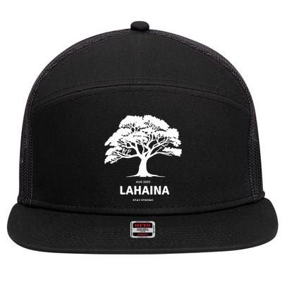 Lahaina Support Maui Strong Hawaii 7 Panel Mesh Trucker Snapback Hat