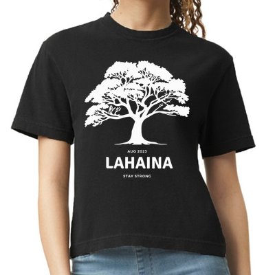 Lahaina Support Maui Strong Hawaii Comfort Colors Boxy T-Shirt