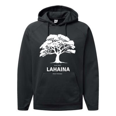 Lahaina Support Maui Strong Hawaii Performance Fleece Hoodie