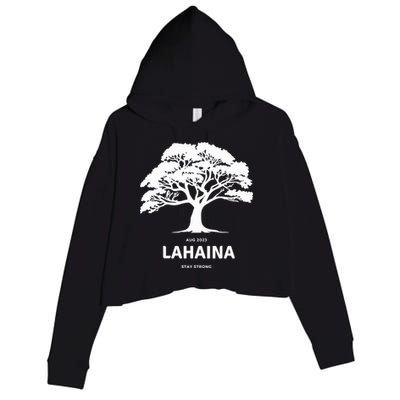 Lahaina Support Maui Strong Hawaii Crop Fleece Hoodie