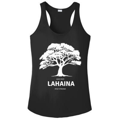 Lahaina Support Maui Strong Hawaii Ladies PosiCharge Competitor Racerback Tank