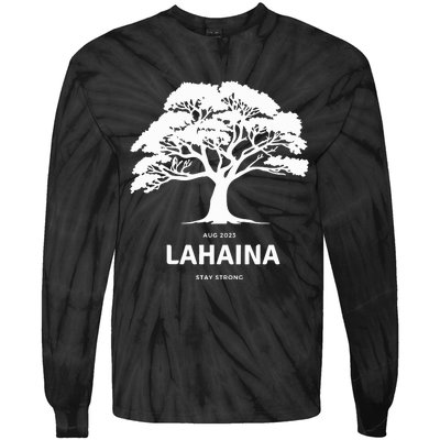 Lahaina Support Maui Strong Hawaii Tie-Dye Long Sleeve Shirt