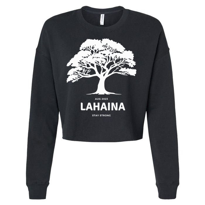 Lahaina Support Maui Strong Hawaii Cropped Pullover Crew