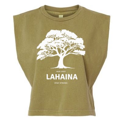Lahaina Support Maui Strong Hawaii Garment-Dyed Women's Muscle Tee