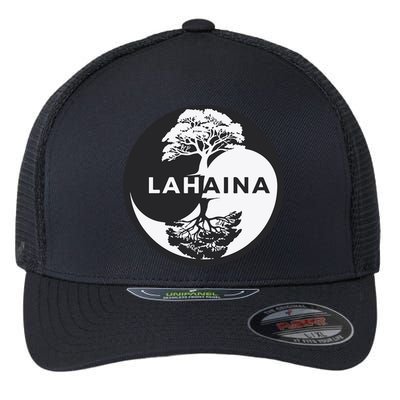 Lahaina Support Maui Strong Lahaina Banyan Tree In A Yin Yang Flexfit Unipanel Trucker Cap
