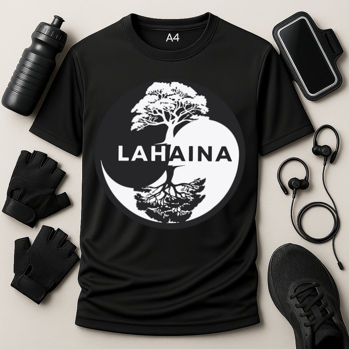 Lahaina Support Maui Strong Lahaina Banyan Tree In A Yin Yang Performance Shirt