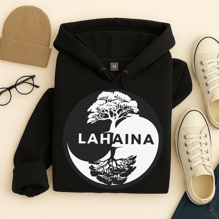 Lahaina Support Maui Strong Lahaina Banyan Tree In A Yin Yang Hoodie
