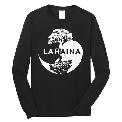 Lahaina Support Maui Strong Lahaina Banyan Tree In A Yin Yang Long Sleeve Shirt