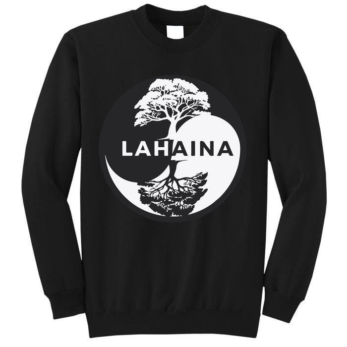 Lahaina Support Maui Strong Lahaina Banyan Tree In A Yin Yang Sweatshirt