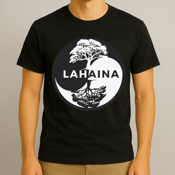 Lahaina Support Maui Strong Lahaina Banyan Tree In A Yin Yang T-Shirt