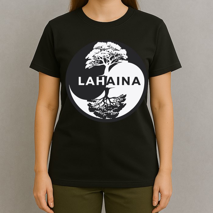 Lahaina Support Maui Strong Lahaina Banyan Tree In A Yin Yang T-Shirt