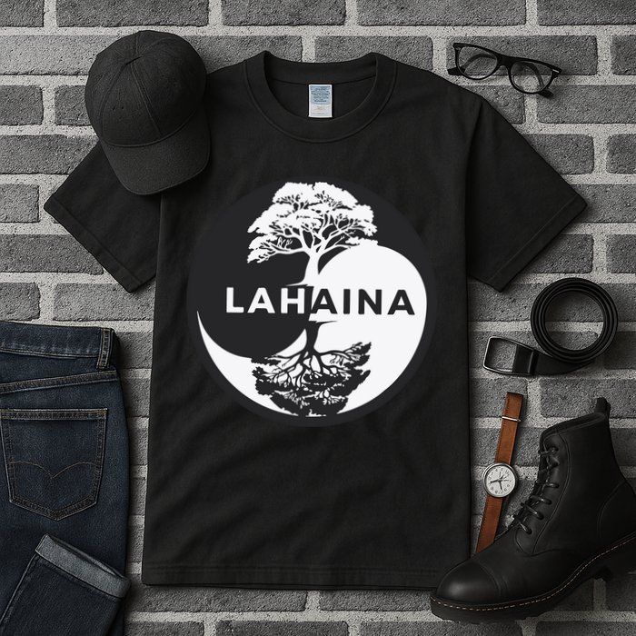 Lahaina Support Maui Strong Lahaina Banyan Tree In A Yin Yang Tall T-Shirt