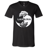Lahaina Support Maui Strong Lahaina Banyan Tree In A Yin Yang V-Neck T-Shirt