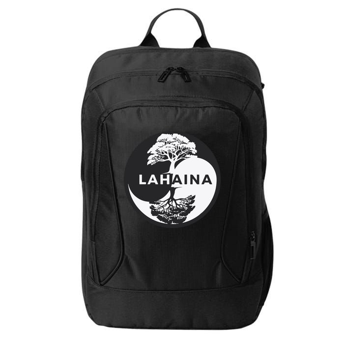 Lahaina Support Maui Strong Lahaina Banyan Tree In A Yin Yang City Backpack