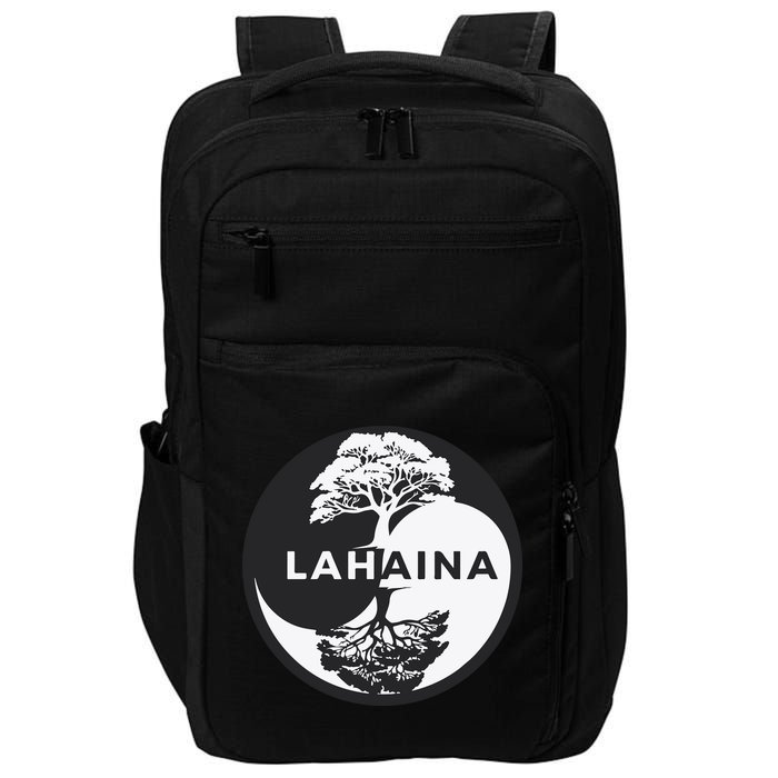 Lahaina Support Maui Strong Lahaina Banyan Tree In A Yin Yang Impact Tech Backpack