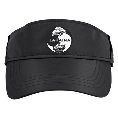 Lahaina Support Maui Strong Lahaina Banyan Tree In A Yin Yang Adult Drive Performance Visor