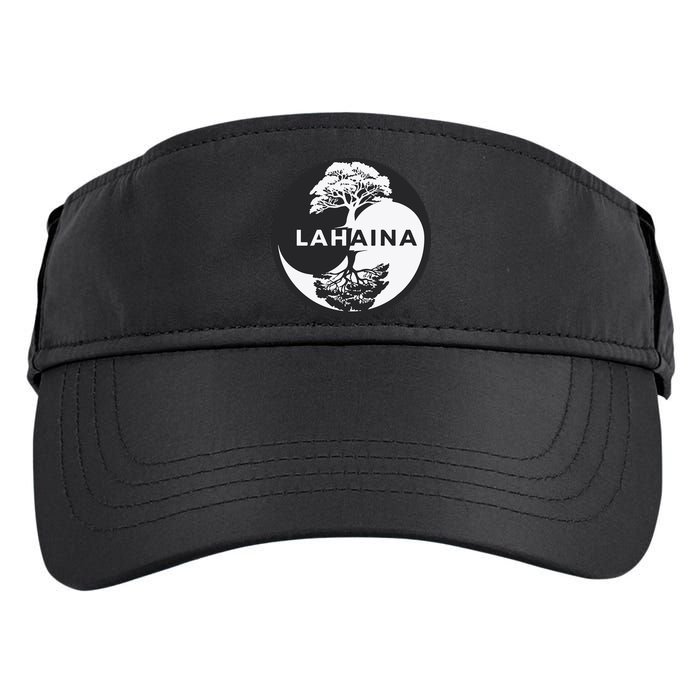 Lahaina Support Maui Strong Lahaina Banyan Tree In A Yin Yang Adult Drive Performance Visor