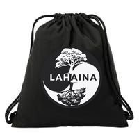 Lahaina Support Maui Strong Lahaina Banyan Tree In A Yin Yang Drawstring Bag