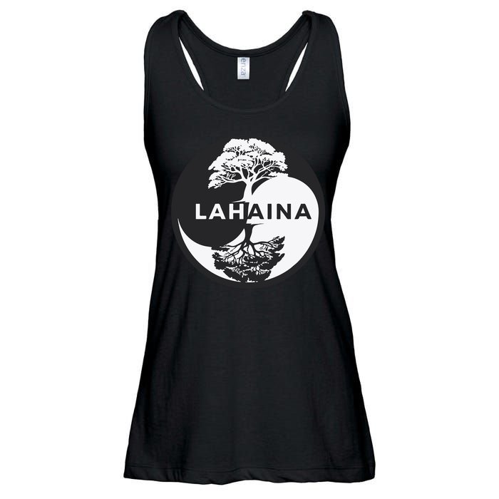 Lahaina Support Maui Strong Lahaina Banyan Tree In A Yin Yang Ladies Essential Flowy Tank