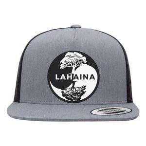 Lahaina Support Maui Strong Lahaina Banyan Tree In A Yin Yang Flat Bill Trucker Hat