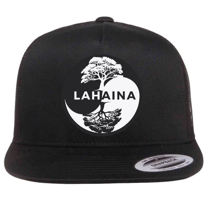 Lahaina Support Maui Strong Lahaina Banyan Tree In A Yin Yang Flatbill Hat