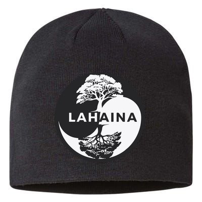 Lahaina Support Maui Strong Lahaina Banyan Tree In A Yin Yang Sustainable Beanie