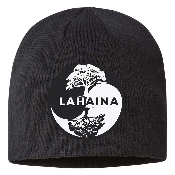Lahaina Support Maui Strong Lahaina Banyan Tree In A Yin Yang Sustainable Beanie