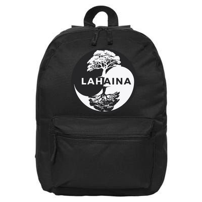 Lahaina Support Maui Strong Lahaina Banyan Tree In A Yin Yang 16 in Basic Backpack