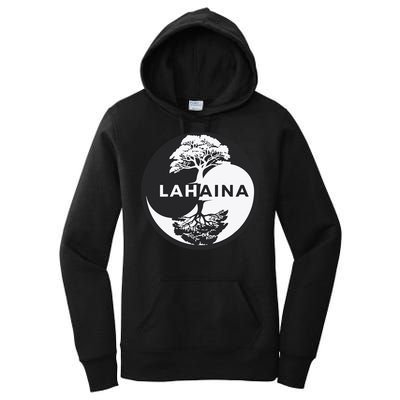 Lahaina Support Maui Strong Lahaina Banyan Tree In A Yin Yang Women's Pullover Hoodie