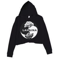Lahaina Support Maui Strong Lahaina Banyan Tree In A Yin Yang Crop Fleece Hoodie