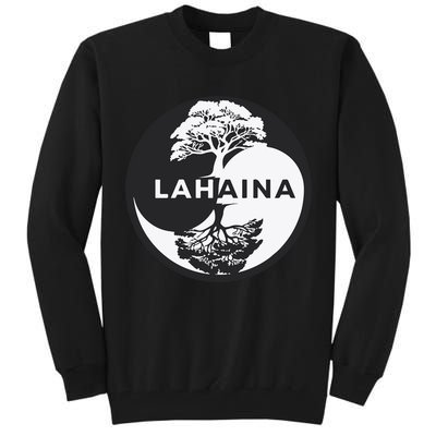 Lahaina Support Maui Strong Lahaina Banyan Tree In A Yin Yang Tall Sweatshirt