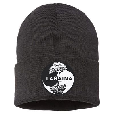 Lahaina Support Maui Strong Lahaina Banyan Tree In A Yin Yang Sustainable Knit Beanie
