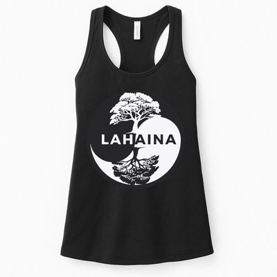 Lahaina Support Maui Strong Lahaina Banyan Tree In A Yin Yang Womens Tank Top