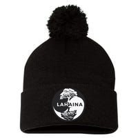 Lahaina Support Maui Strong Lahaina Banyan Tree In A Yin Yang Pom Pom 12in Knit Beanie