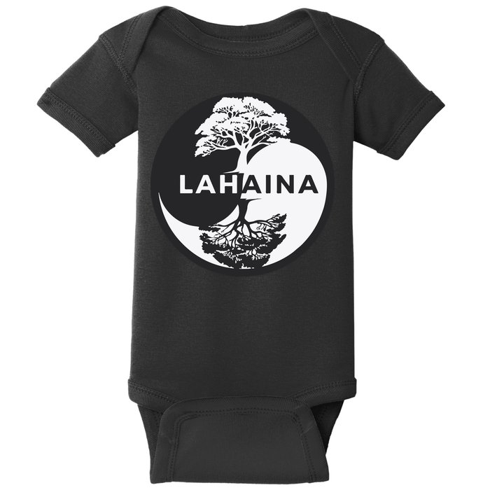 Lahaina Support Maui Strong Lahaina Banyan Tree In A Yin Yang Baby Bodysuit
